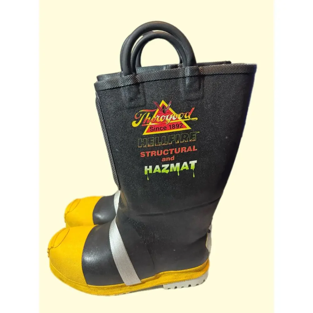 Thorogood Hellfire Rubber Insulated Structural Bunker Boot Fireman 807-6003 12M